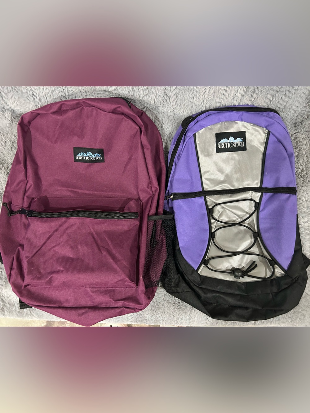 2 Artic Star Backpacks Brand New Unisex
Burgundy NWT
Purple/Silver/Black NWOT